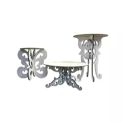 Набор тортовщиц из дерева Woodcraft 3в1. Набор тортовщиц из дерева Woodcraft 3в1.