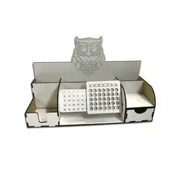 Органайзер Woodcraft  из дерева Сова 35х12.5х22см Органайзер Woodcraft  из дерева Сова 35х12.5х22см