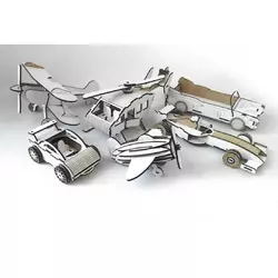 Детский констурктор Woodcraft из дерева транспорт 6в1. Детский констурктор Woodcraft из дерева транспорт 6в1.