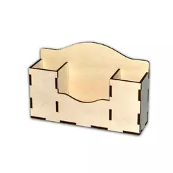 Органайзер из дерева для канцелярии 20х6х13см Органайзер из дерева для канцелярии 20х6х13см