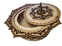 Кругла шкатулка з дерева WoodCraft 15см Кругла шкатулка з дерева WoodCraft 15см