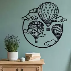 Настенное панно из дерева WoodCraft  Воздушные шары 60х61 см Настенное панно из дерева WoodCraft  Воздушные шары 60х61 см