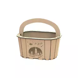 Корзинка для фруктов или овощей WoodCraft 25х19х20.5см Корзинка для фруктов или овощей WoodCraft 25х19х20.5см