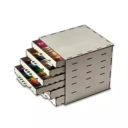 Комод настольный WoodCraft для канцтоваров или косметики 20х19х19 Комод настольный WoodCraft для канцтоваров или косметики 20х19х19