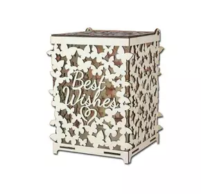 Свадебная коробка WoodCraft  для денег из дерева  21х20х20см Свадебная коробка WoodCraft  для денег из дерева  21х20х20см
