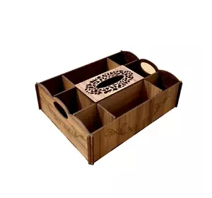 Поднос Woodcraft для сервировки стола из дерева 45х33х8см Поднос Woodcraft для сервировки стола из дерева 45х33х8см