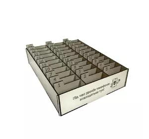 Подставка-органайзер WoodCraft для телефонов в школу 36*30*8см Подставка-органайзер WoodCraft для телефонов в школу 36*30*8см