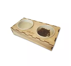 Миска Woodcraft для кошек и собак на деревянной подставке 22.5х10.5х4.5см Миска Woodcraft для кошек и собак на деревянной подставке 22.5х10.5х4.5см