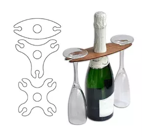 Держатель WoodCraft для бокалов 10см Держатель WoodCraft для бокалов 10см